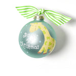 First Christmas Ornament - Green Giraffe
