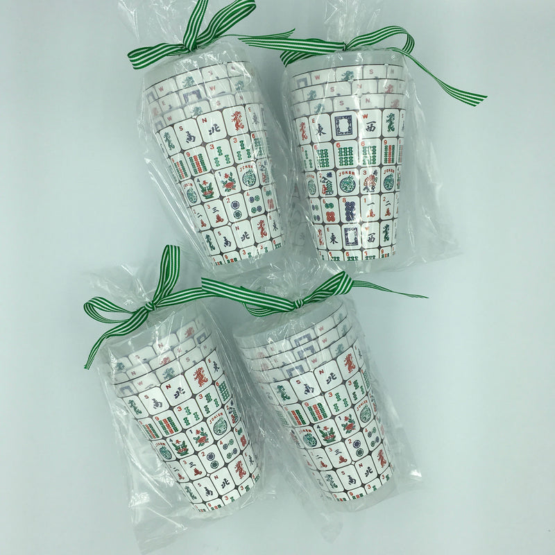 Mahjong Tile Cups - Set of 4