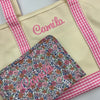 Rain or Shine Tote - Pink Gingham Trim