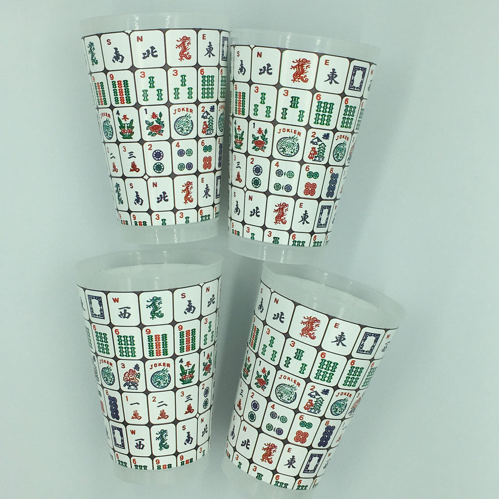 Mahjong Tile Cups - Set of 4