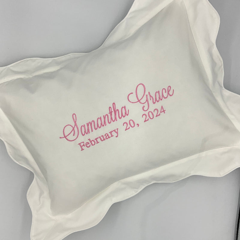 Scallop Edge Boudoir Pillow