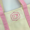 Rain or Shine Tote - Pink Gingham Trim