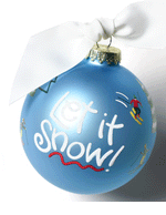 Mountain Sports Let it Snow Ornament