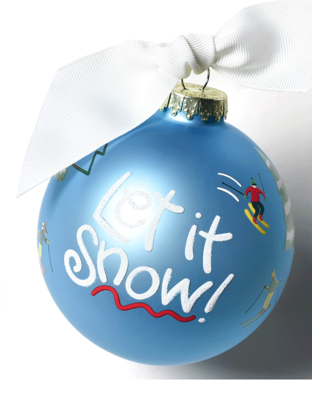 Mountain Sports Let it Snow Ornament