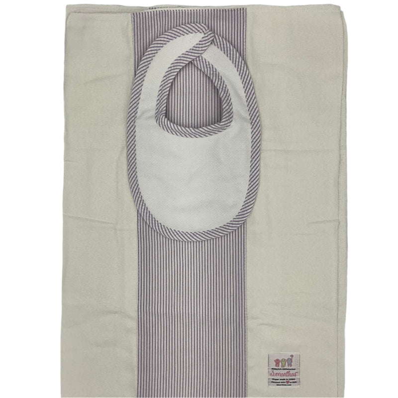 Seersucker Burp & Bib Set
