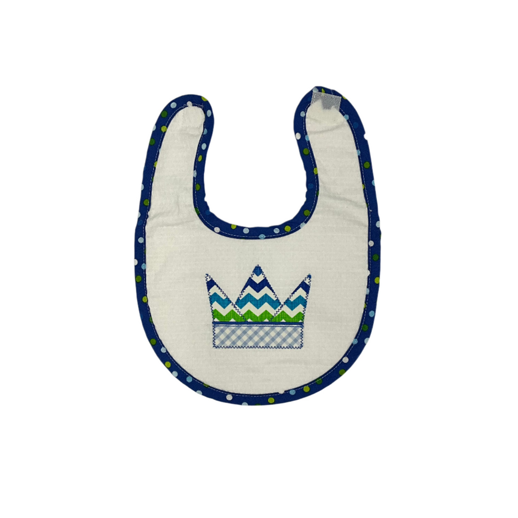 First Birthday Bib Blue