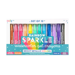 Rainbow Sparkle Watercolor Gel Crayons