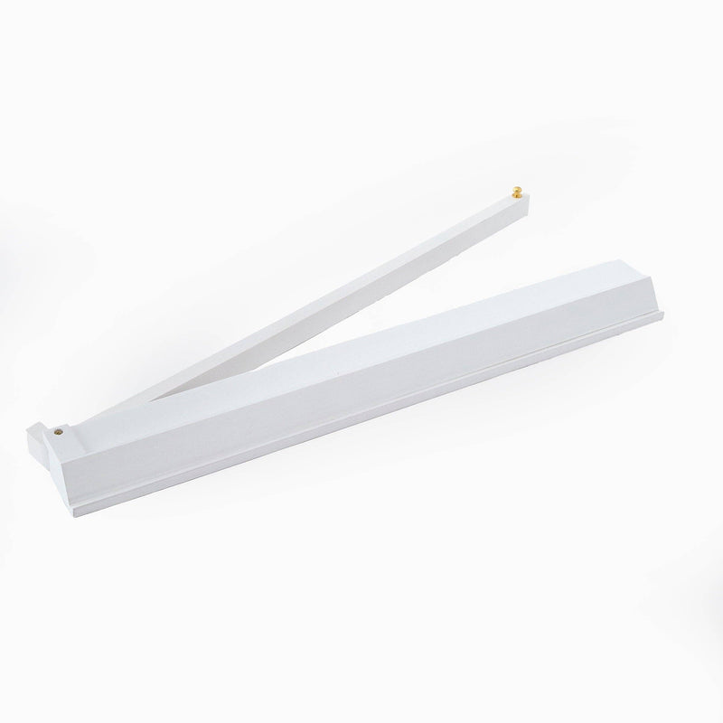 Extra Large White Wooden Rack & Pushers