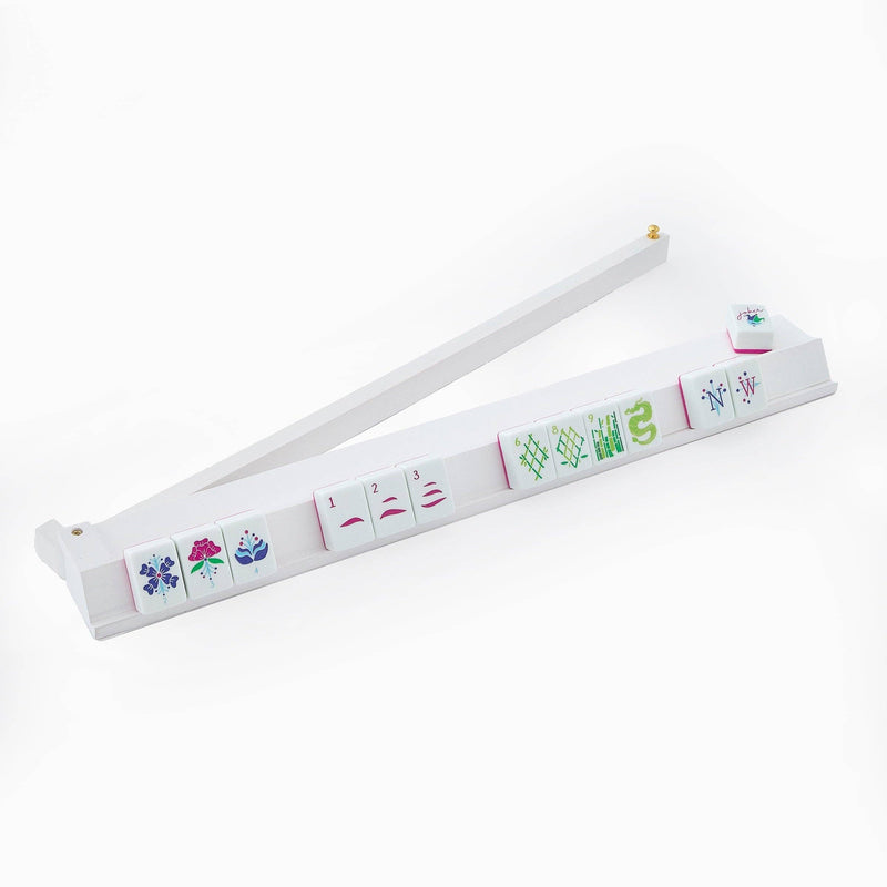 Extra Large White Wooden Rack & Pushers