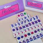 Mahjong Tiles - Lilac Soiree