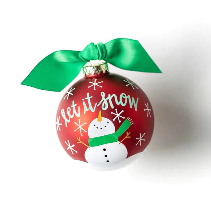 Snowman Let it Snow Ornament
