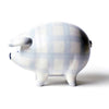 Gingham Piggy Bank