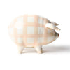 Gingham Piggy Bank