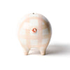 Gingham Piggy Bank