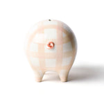 Gingham Piggy Bank