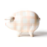 Gingham Piggy Bank