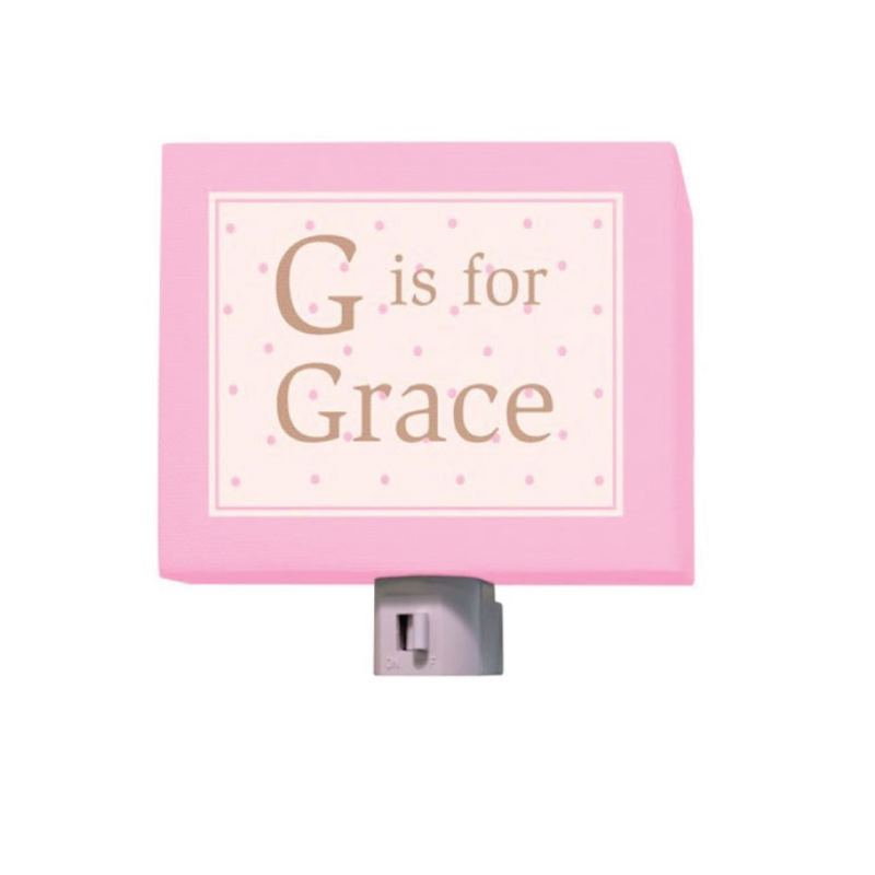 Alphabet Nightlight - Pink