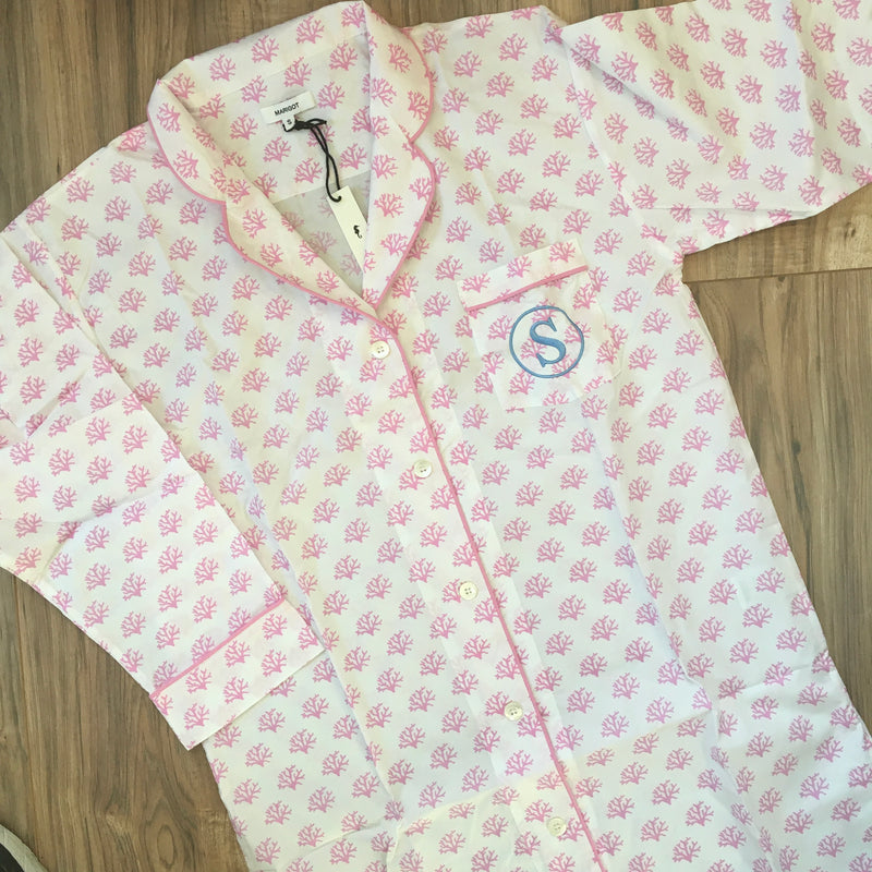 Peony Coral Nightshirt