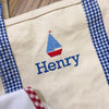 Medium Gingham Boat Tote