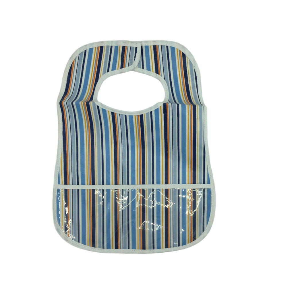 Stripe Bib with Pocket