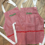 Red Check Kids Apron