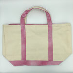 Medium Gingham Boat Tote