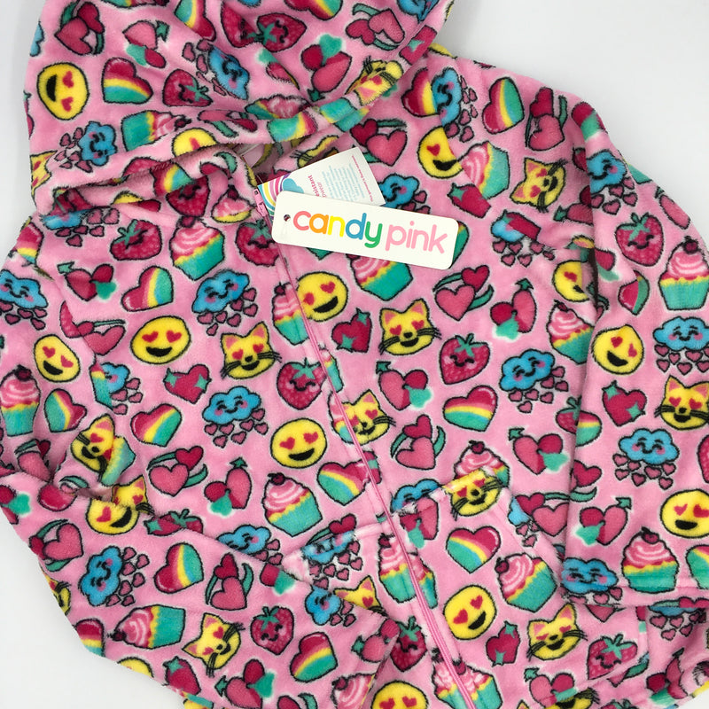 Candy Pink Zip Up Hoodie