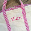 Medium Gingham Boat Tote