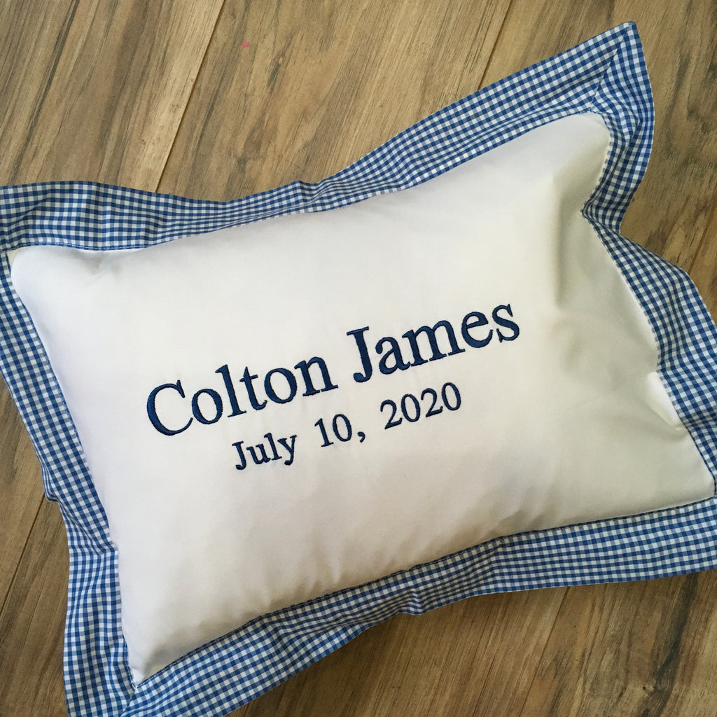 Gingham Boudoir Pillow