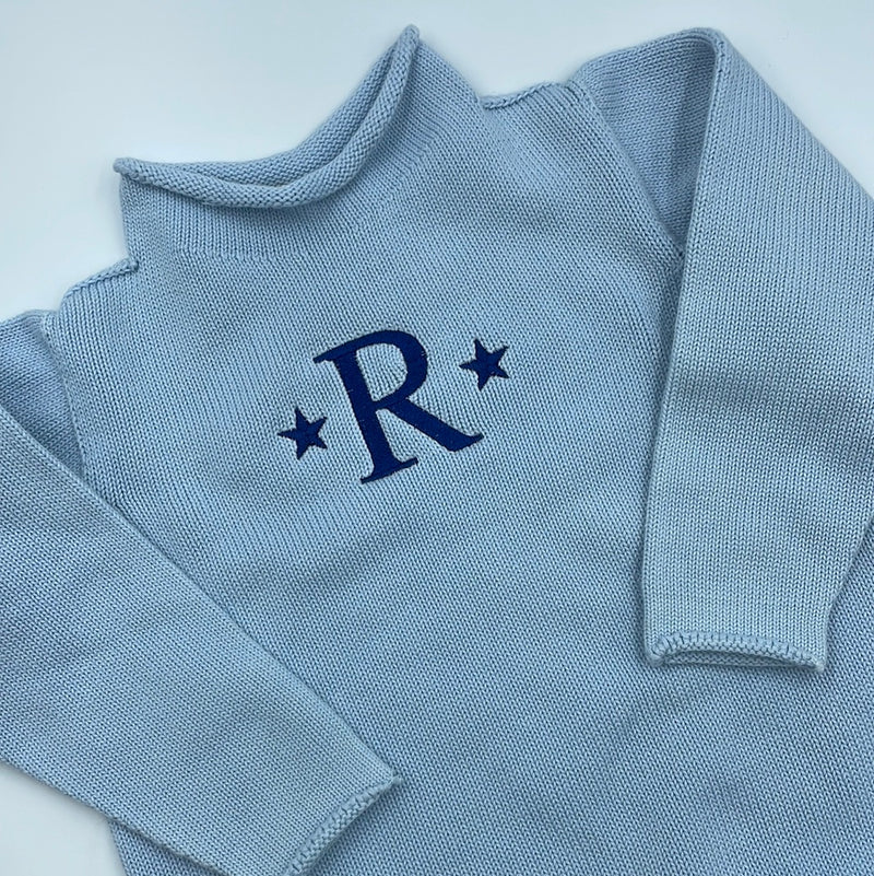 Cotton Rollneck Sweater BLUE