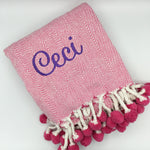 Pom Pom Throw Blanket