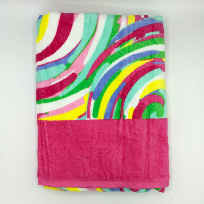 Rainbow Swirl Beach Towel
