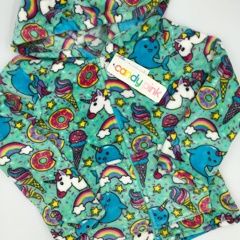 Candy Pink Zip Up Hoodie