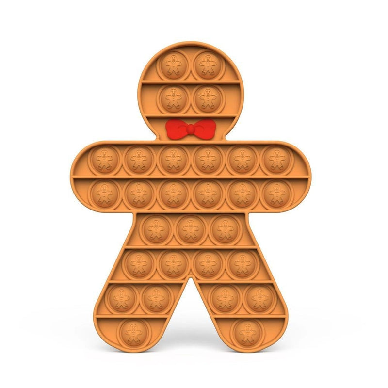Pop It Fidget Toy Gingerbread Man